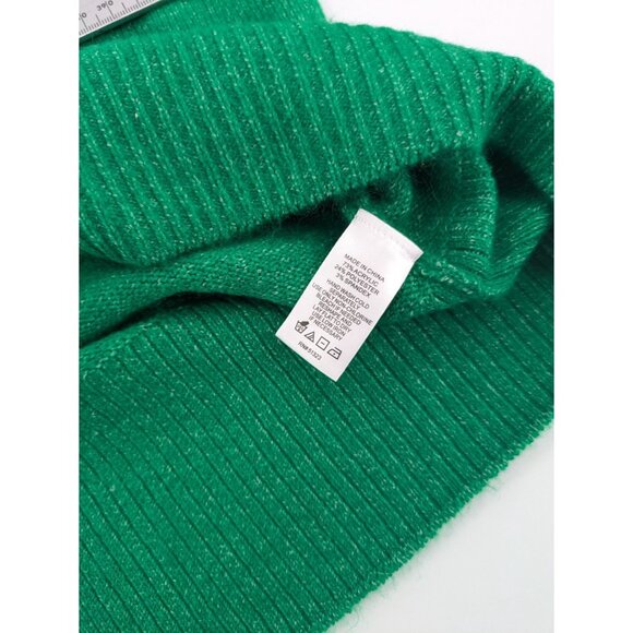 CeCe Sweater Size XS Green with pearl details Balloon Sleeves Long Sleeve - Picture 5 of 6